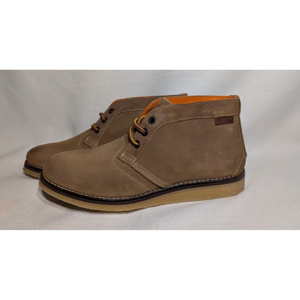 Wolverine 1883 Julian Plain Chukka Boot Mens 7M Taupe Suede Lace Up Shoes rugged